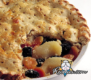 Pastel de frutas de invierno