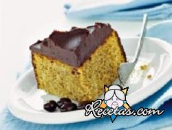 Pastel de moka con ganache