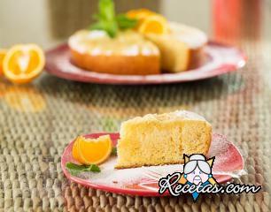 Pastel de naranja y menta