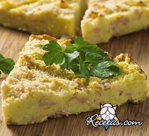 Pastel de patatas con atún