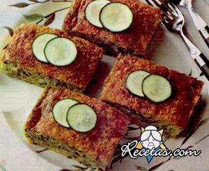 Pastel frío de calabacines