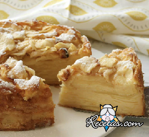 Pastel invisible de manzana