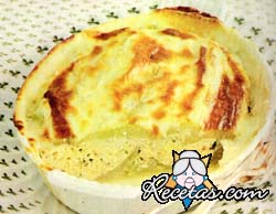 Pastel de apio y ave