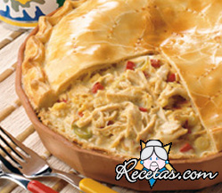 Empanada de pollo con champiñones