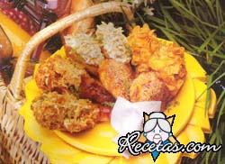 Patas de pollo con almendras