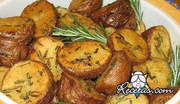 Patatas al horno perfumadas