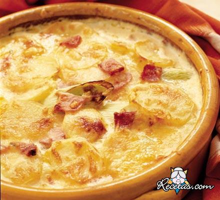 Patatas gratinadas