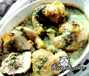 Patitas de pollo rellenas con hierbas