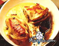 Pechuga de pollo rellena