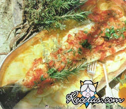 Pescado con hierbas aromáticas