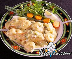 Lenguado en salsa París