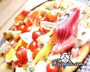 Pizzeta mediterránea