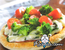 Pizzetas vegetarianas