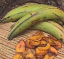 Plátano frito con tocino