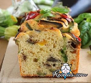Plum Cake salado con verduras