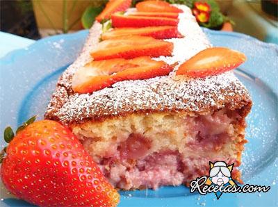 Plumcake de fresas y ricota
