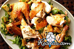 Pollo parrillero a la manteca especia...