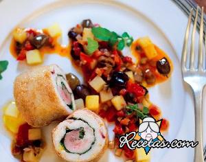 Pollo a la cazadora arrollado