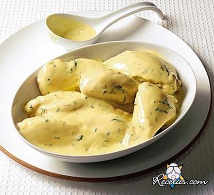 Pollo a la crema de limón