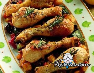 Pollo a la mediterránea