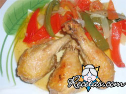 Pollo con verduras
