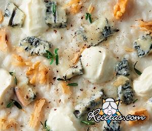 Risotto con queso azul y nueces