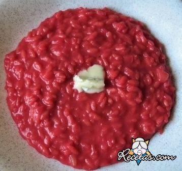 Risotto con remolachas