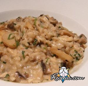 Risotto de champiñones