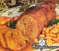 Rollo de cordero especiado