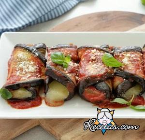 Rollitos de berenjena