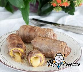 Rollitos de ternera con tortilla