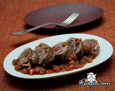 Rollo de carne estofado