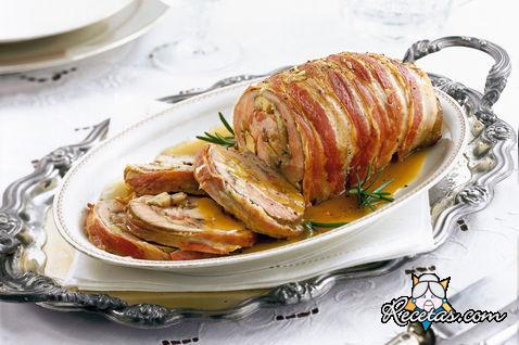Rollo de ternera relleno