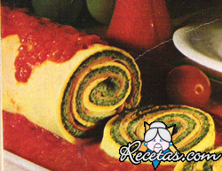 Arrollado de espinacas