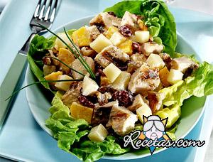 Salpicón de pollo caribeño