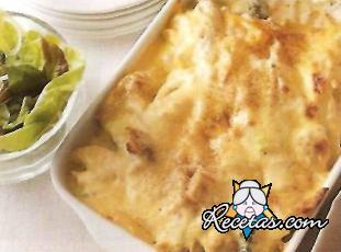 Salsifíes a la crema de queso