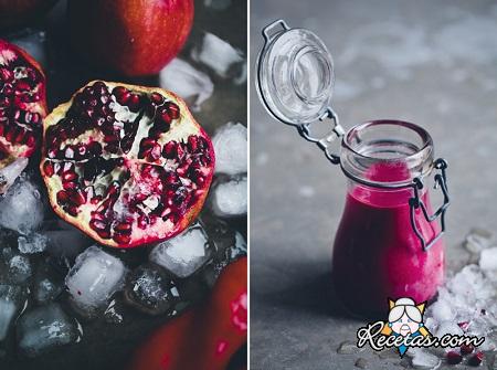 Smoothie de remolachas y fresas