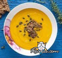 Sopa crema de calabaza y patatas