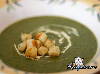 Sopa de espinacas