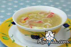 Sopa de huevos japonesa