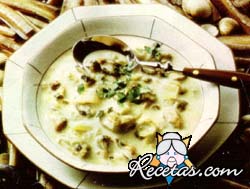 Sopa rápida de mejillones