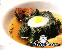 Sopa de hojas de borraja