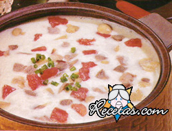 Sopa crema de champiñones