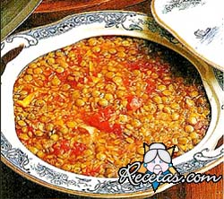 Sopa de lentejas