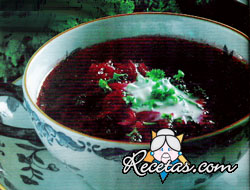 Sopa fría de remolachas