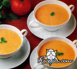 Sopa de verduras con zapallo