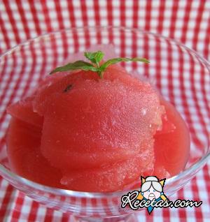 Sorbete de sandía