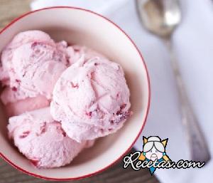 Sorbete de yogur y frambuesa