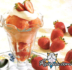 Sorbete de fresa