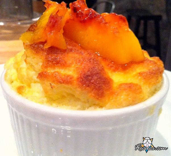 Souffle de melocotones
